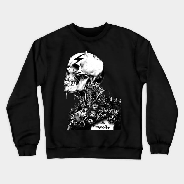 skull Crewneck Sweatshirt by janvimar